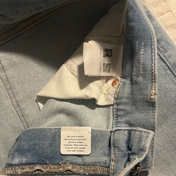 Agolde Light Wash Straight Leg Jeans 27 - Picture 4 of 9